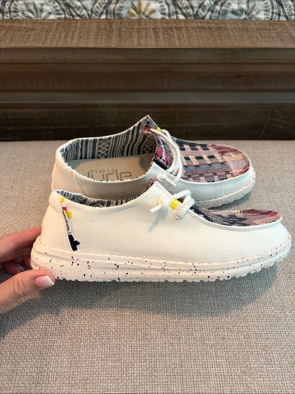 Hey Dude Wendy Boho Distressed Azca, size 7.